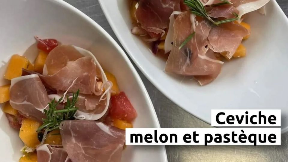 A feu doux : Daily des Saveurs #02 Ceviche melon & pastèque