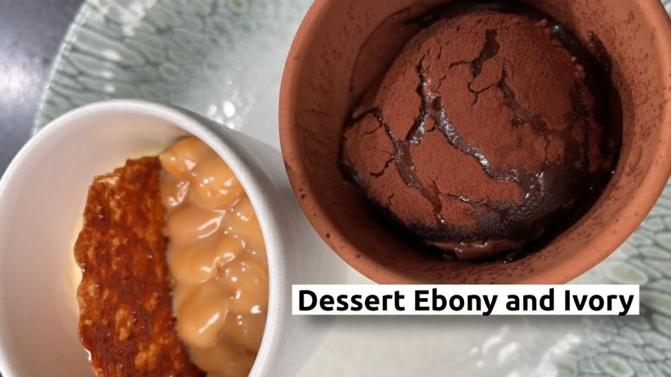 A feu doux : La Pizzeria du Château #5 Dessert Ebony and Ivory