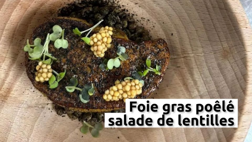 A feu doux : La Mangeoire #01 Foie gras poêlé et salade de lentilles