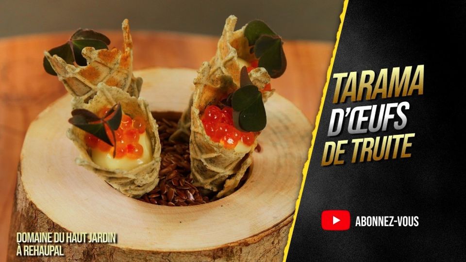 A feu doux : Domaine du Haut Jardin #01 Tarama d’œufs de truite