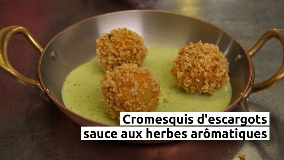 A feu doux : L'Auberge de la Klauss #1 Cromesquis d'escargots, sauce aux herbes aromatiques