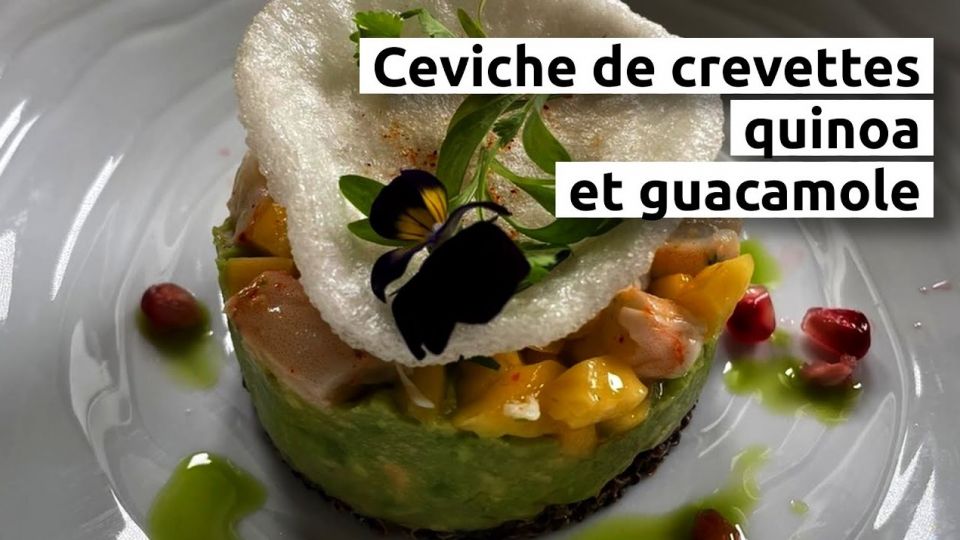 A feu doux : La Résidence #02 Ceviche de crevettes, quinoa et guacamole