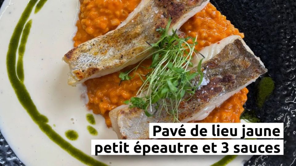 A feu doux : L'Auberge de Saint-Amé #3 Lieu jaune, petit épeautre et 3 sauces