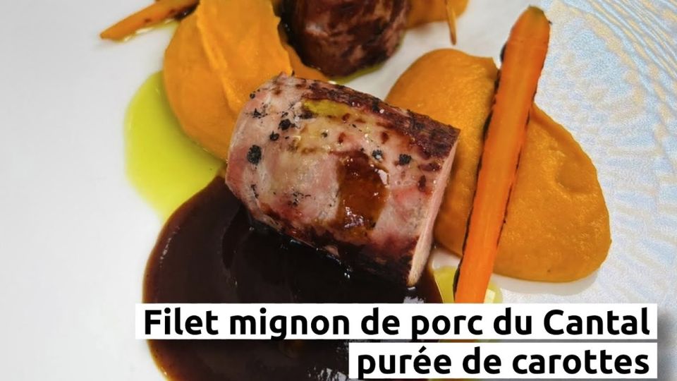 A feu doux : Aime #4 Filet mignon de porc du Cantal & purée de carottes