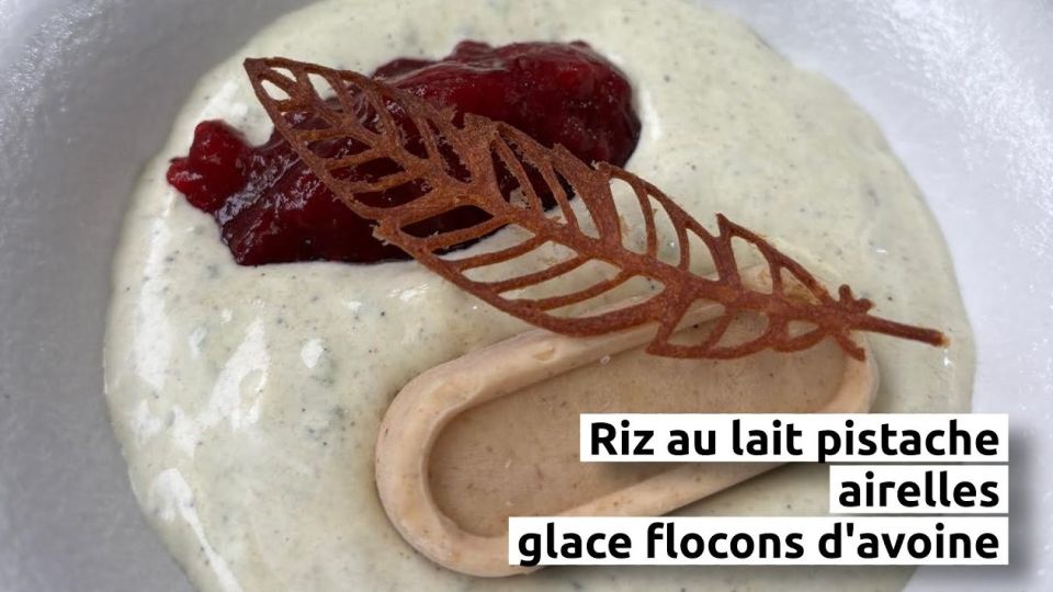 A feu doux : 5ème Saveur #05 Riz au lait pistache, airelles et glace flocons d'avoine