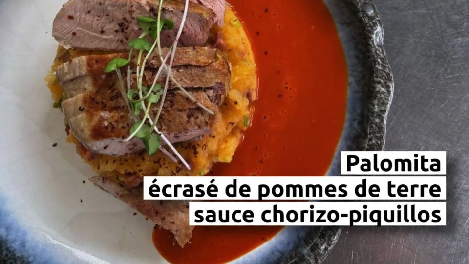 A feu doux : L'Auberge de Saint-Amé #4 Palomita, écrasé et sauce chorizo-piquillos