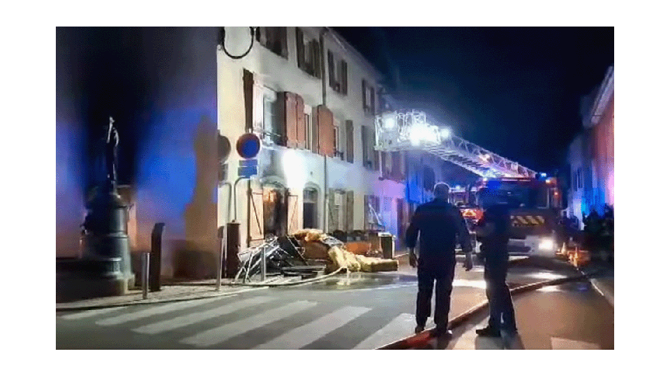 Un appartement détruit dans un incendie à Raon-l'Etape </BR>