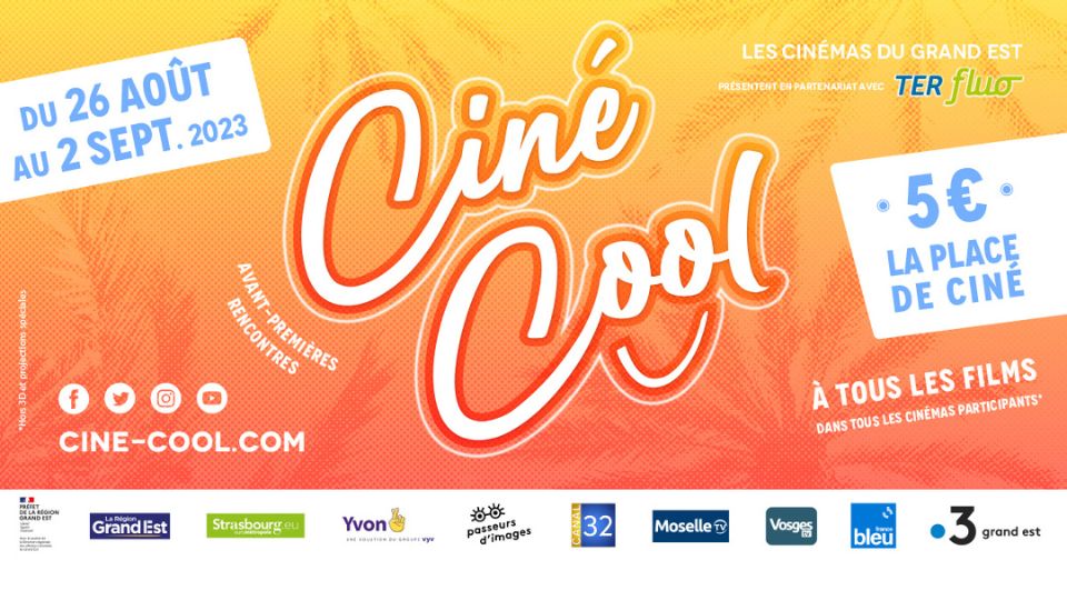 Ciné-Cool 2023 : la séance à 5€ dans les salles du Grand Est