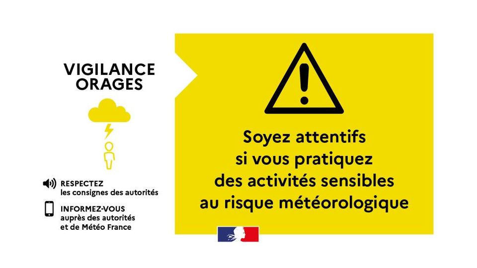 Vigilance jaune orages ce soir dans les Vosges