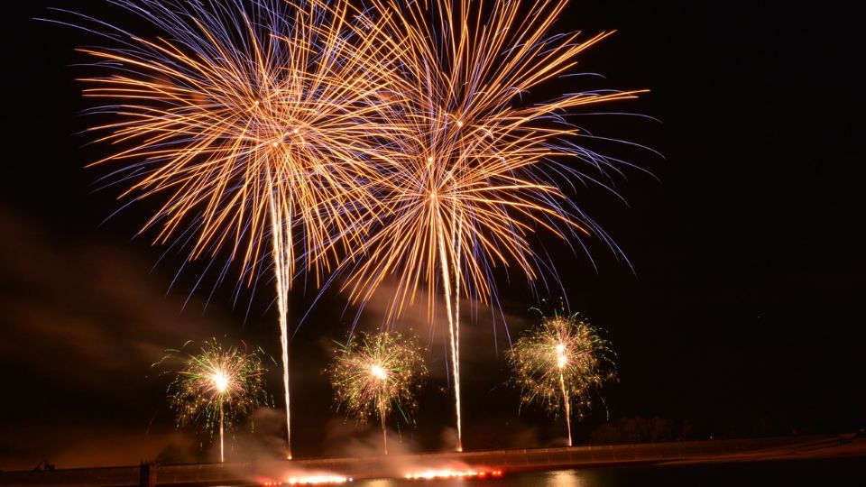 Feux d’artifice au lac de Bouzey le 2 septembre