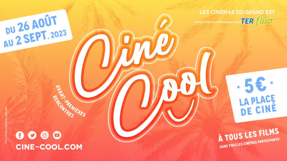 5€ la séance dans les salles du Grand Est du 26 août au 2 septembre