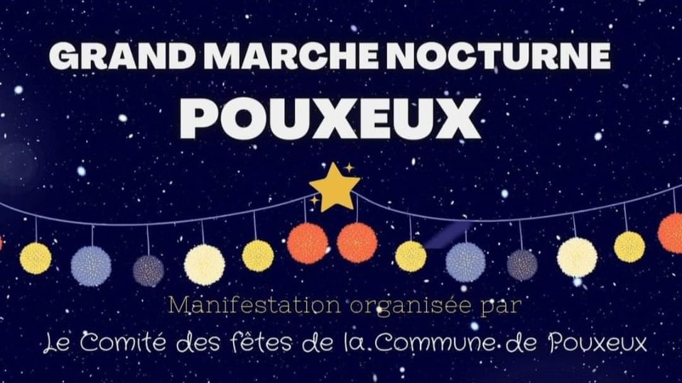 Marché nocturne à Pouxeux le 25 août