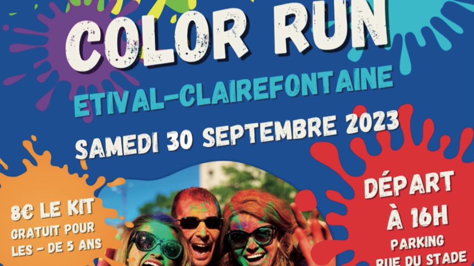Une Color'Run à Etival-Clairefontaine le 30 septembre