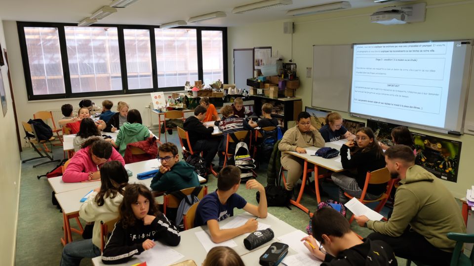 Dictée ELA et cross solidaire au collège Malraux à Senones