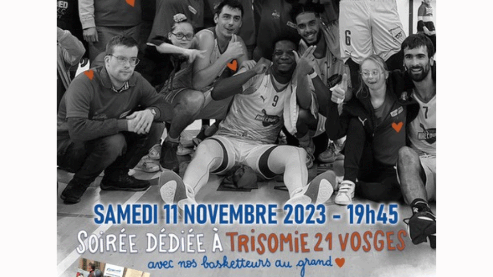 Match de basket en faveur de l’association Trisomie 21 à Mirecourt le 11 novembre