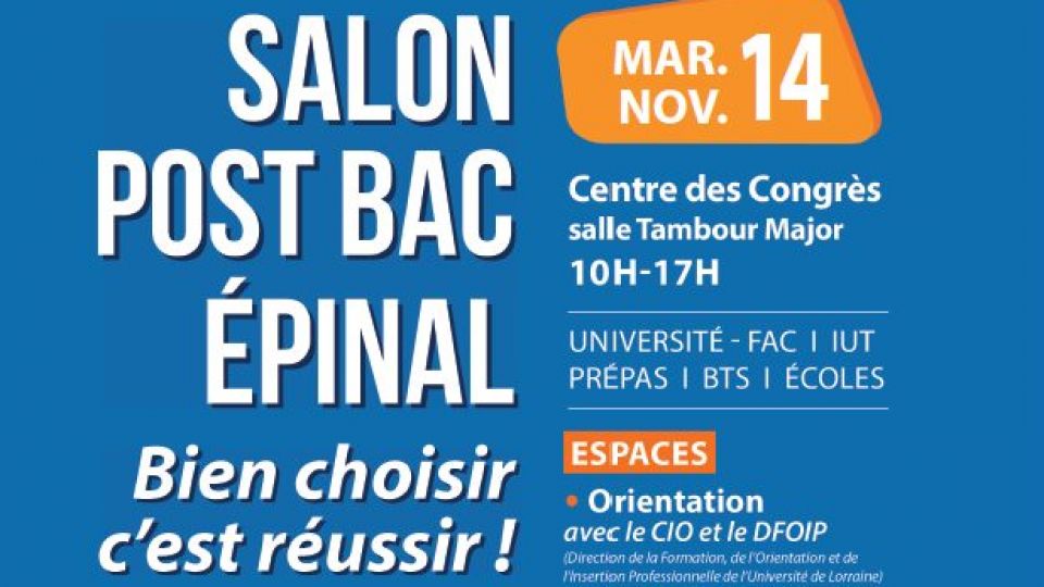 Le salon post bac à Epinal, une première étape du parcours d’orientation