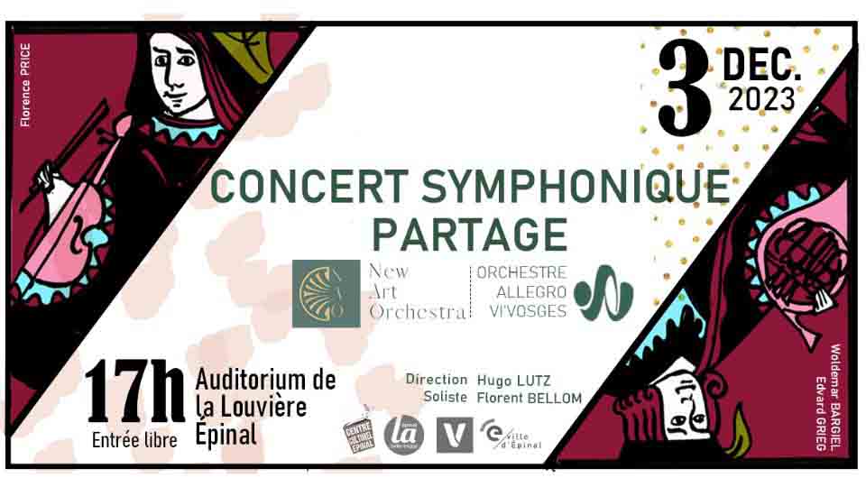Concert symphonique à La Louvière le 3 décembre