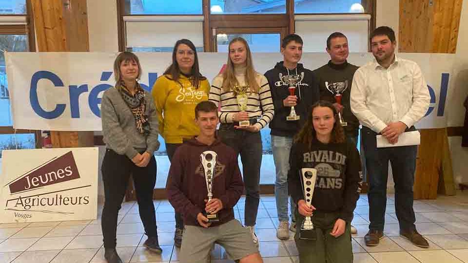Les gagnants de la Finale Départementale de Jugement de Bétail