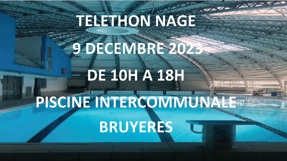 Téléthon - 8h de nage à Bruyères