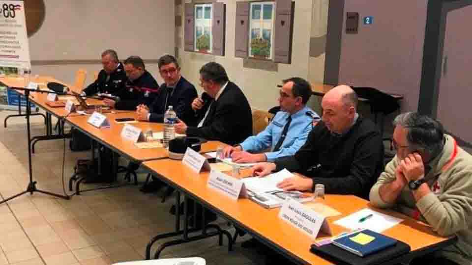 Un temps d’échanges sur la prévention des risques et gestion de crises le 31 janvier dernier à Jeuxey