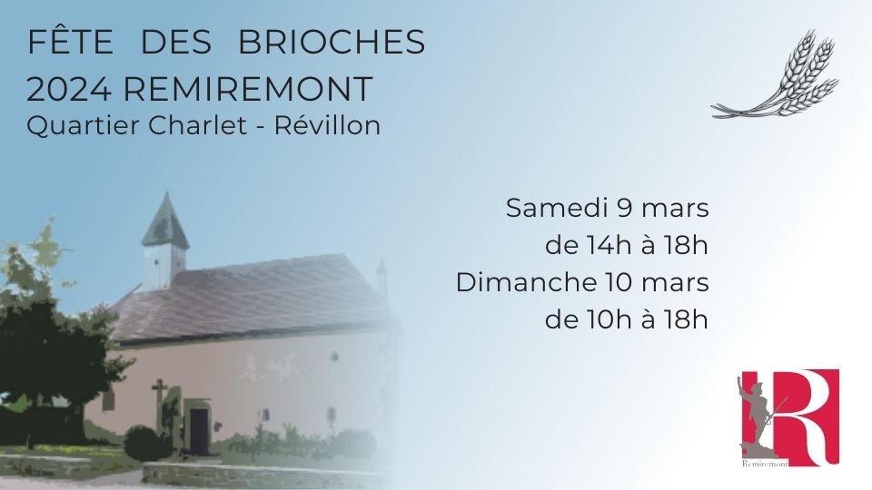 Fête des Brioches les 9 et 10 mars à Remiremont