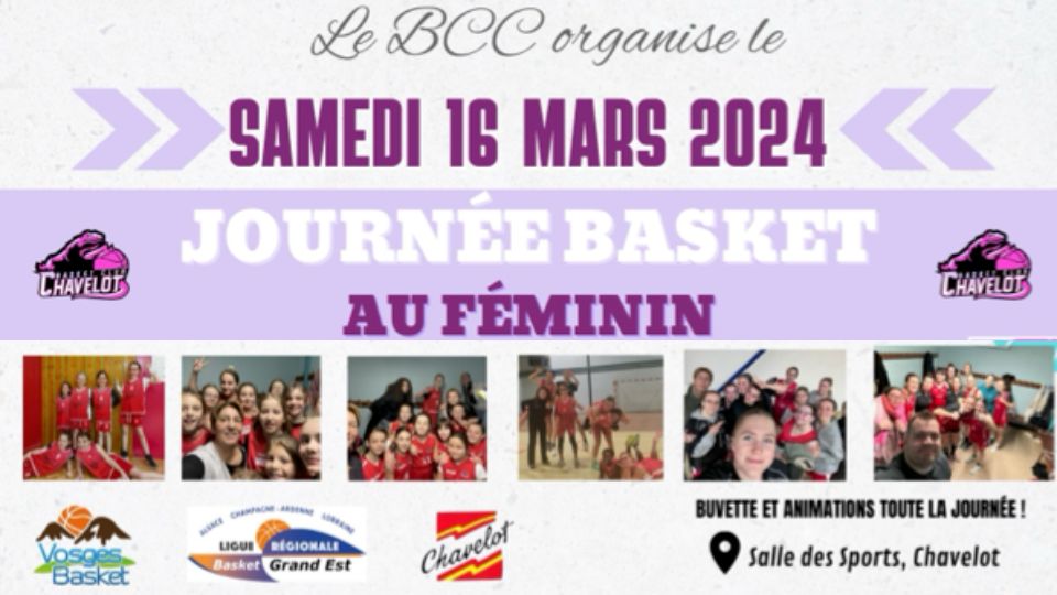 Journée du basket féminin à Chavelot le 16 mars