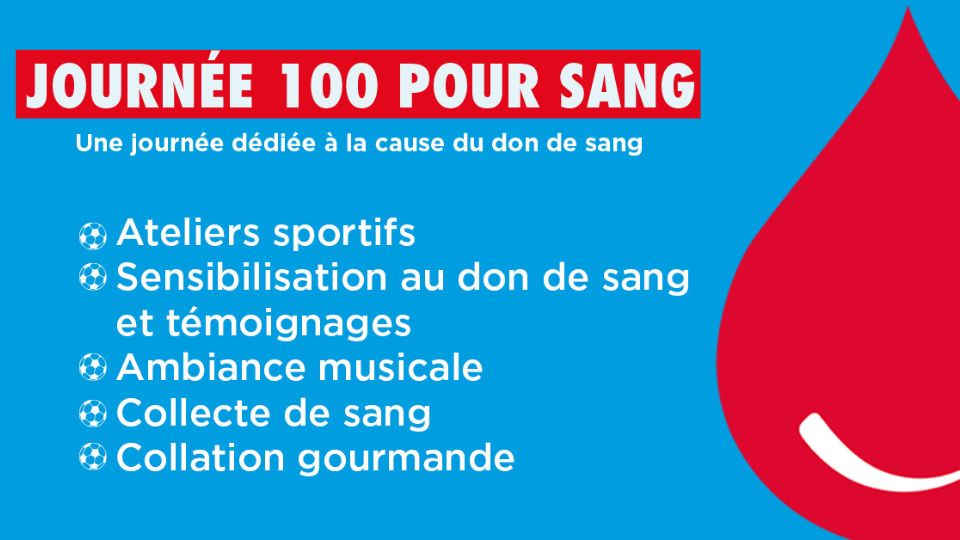 Journée 100 pour Sang à Raon l'Etape le 27 mars