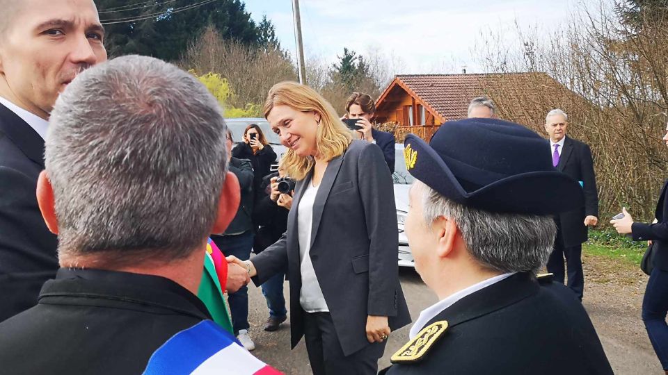 Déplacement dans les Vosges de Yaël Braun-Pivet, présidente de l'Assemblée Nationale