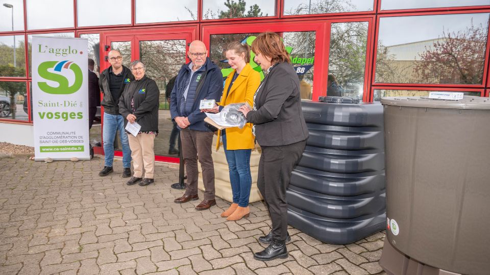 Des récupérateurs d’eau de pluie à prix avantageux pour les habitants de la communauté d’agglomération de Saint-Dié-des-Vosges
