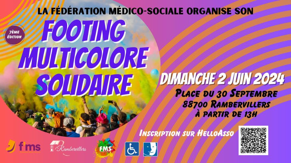 Un Footing Multicolore Solidaire le 2 juin à Rambervillers