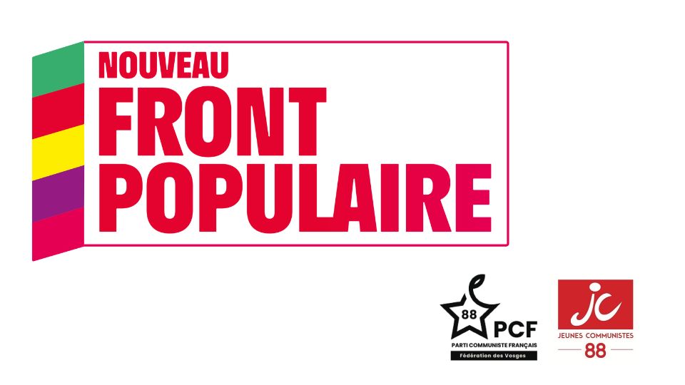Le PCF Vosges soutient sans réserve le Nouveau Front Populaire 