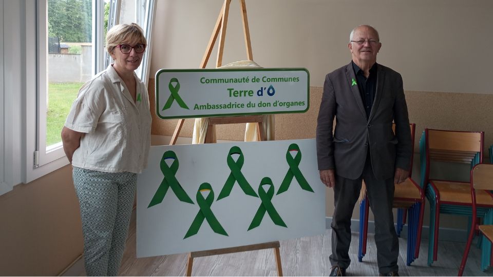 La Communauté de Communes Terre d’Eau est devenu la 1ère intercommunalité « Ambassadrice du don d’organes »