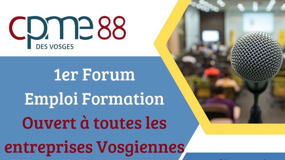 Forum Emploi et Formation le 18 juin à Epinal