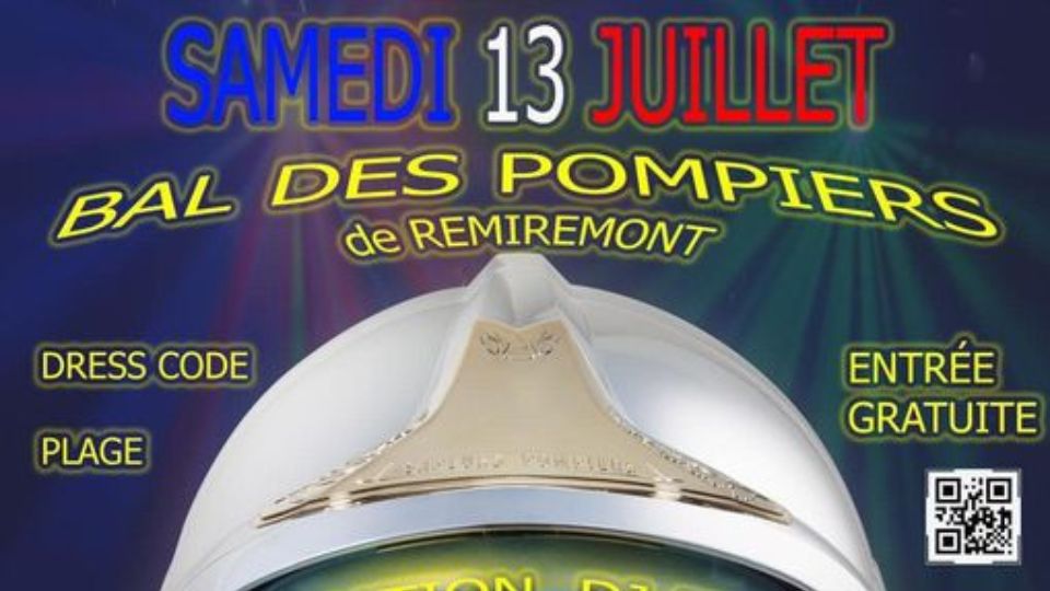Feu d’artifice et Bal des pompiers le 13 juillet à Remiremont