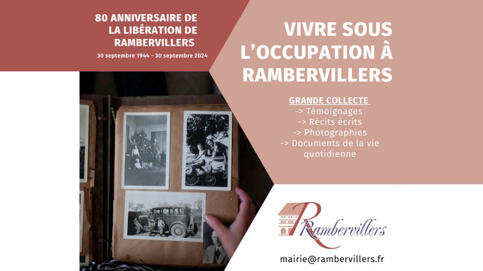 Collecte des Mémoires de l'Occupation et de la Libération de Rambervillers