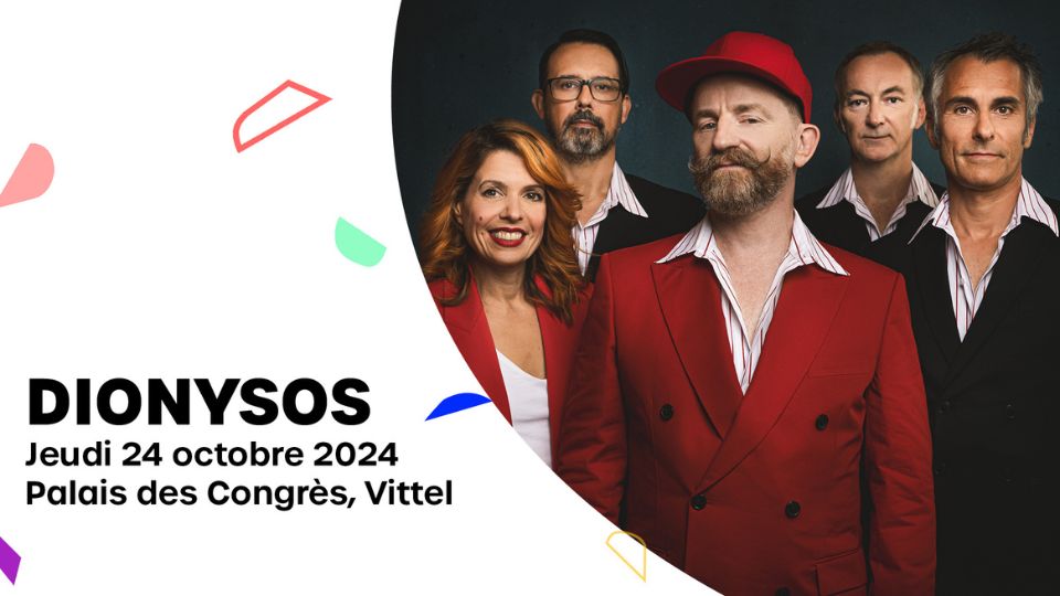 Dionysos sur la scène du Palais des congrès de Vittel le 24 octobre