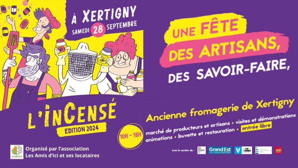 L'inCensé, édition 2024, revient le 28 septembre à l'ancienne Fromagerie de Xertigny