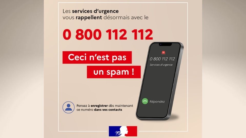 Nouveau numéro unique pour les rappels des services d’urgence !