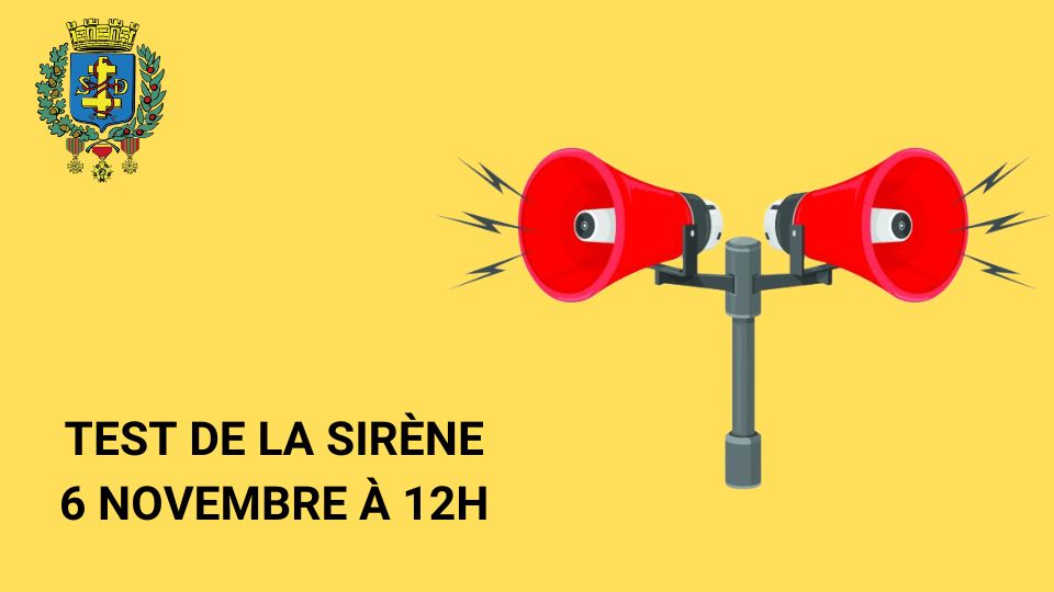 Test de la sirène le 6 novembre à Saint-Dié