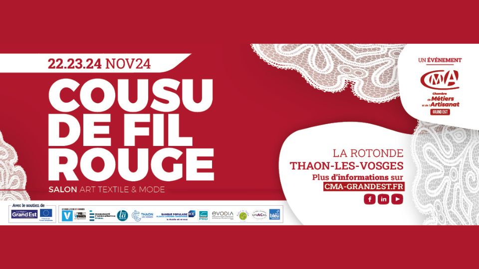 Le salon Cousu de fil rouge de retour du 22 au 24 novembre à Thaon