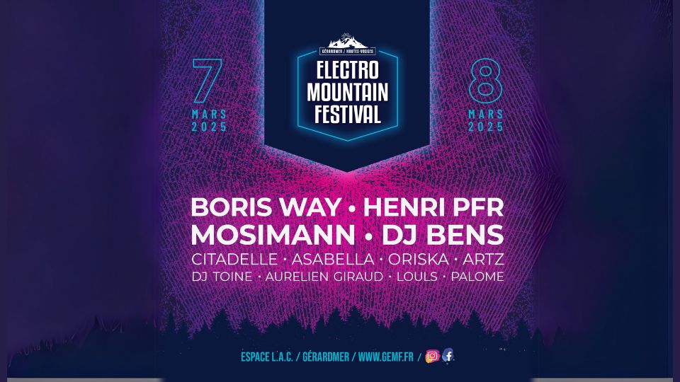 Gérardmer Électro Mountain Festival de retour le 7 et 8 mars