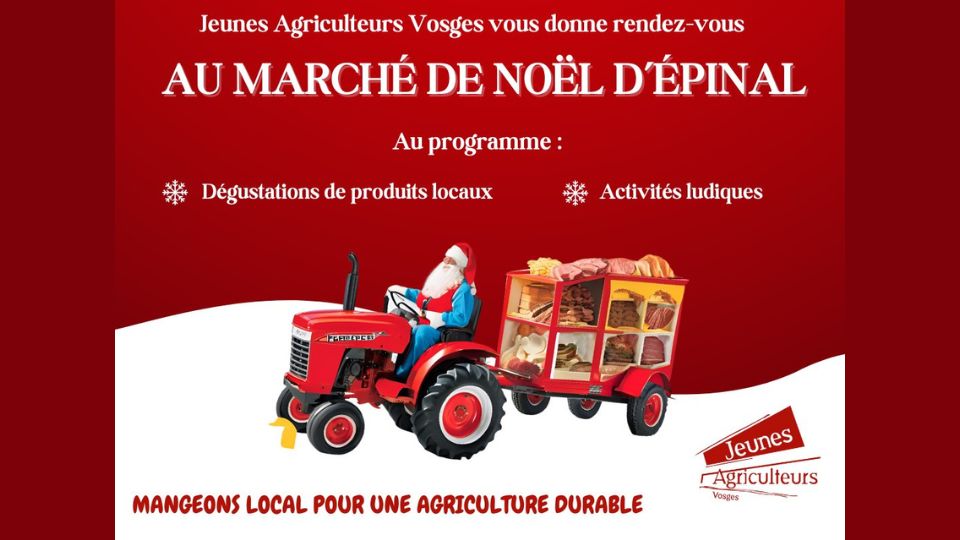 Action de sensibilisation sur l'importance du manger local le 20 décembre à Epinal