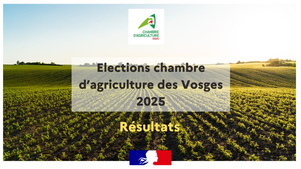 Résultats des élections aux Chambres d’agriculture dans les Vosges
