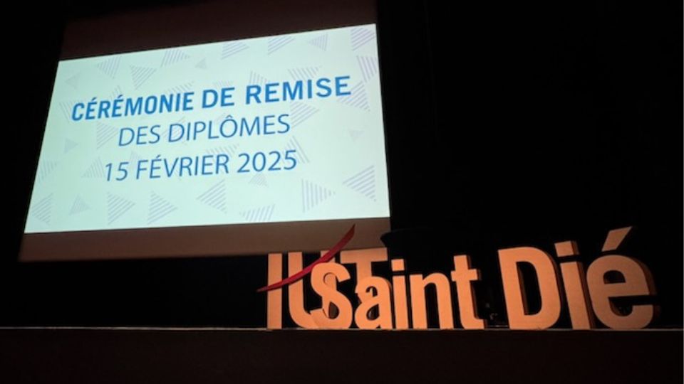 Première remise des diplômes des nouveaux BUT à l’IUT de Saint-Dié-des-Vosges