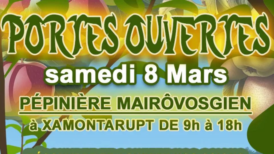 Xamontarupt : une journée portes ouvertes à la Pépinière Mairôvosgien le 8 mars