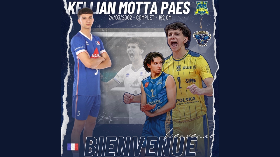 Le club d’Épinal Golbey Volley-Ball recrute le jeune talent Kellian Motta Paes pour les PlayDown d’Elite