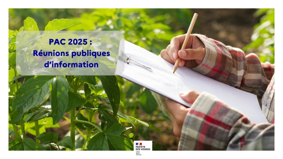 Date des réunions publiques d’information PAC 2025