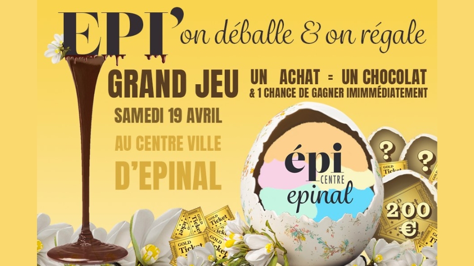 Animations et piétonnisation en centre-ville pour EPI'on déballe à Pâques