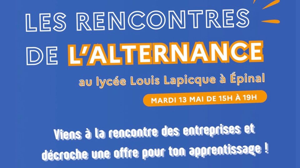 Lycée Louis Lapicque à Épinal : rencontres de l’alternance 