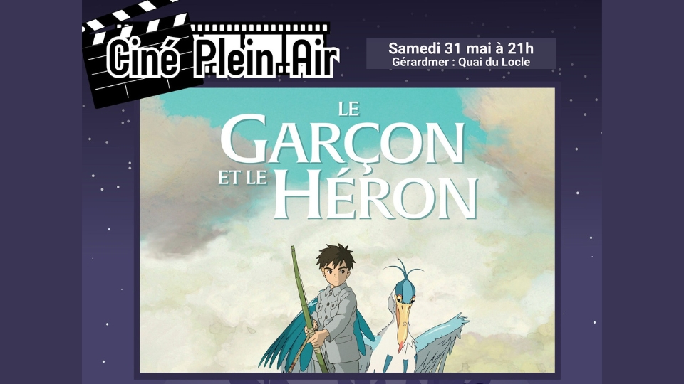 Cinéma en plein air à Gérardmer : « Le Garçon et le Héron » projeté le 31 mai